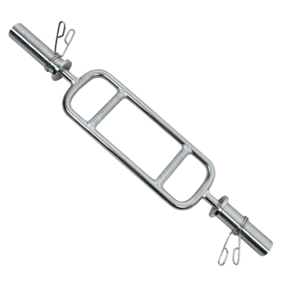 Barra H Cromada Olímpica 860MM Com Presilhas