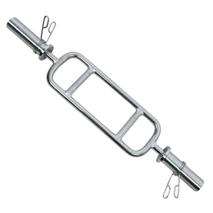 Barra H Cromada Olímpica 860MM Com Presilhas