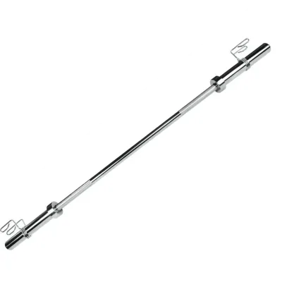 BARRA 2200mm OLÍMPICA  CROMADA RECATILHADA C/ BUCHA DE BRONZE