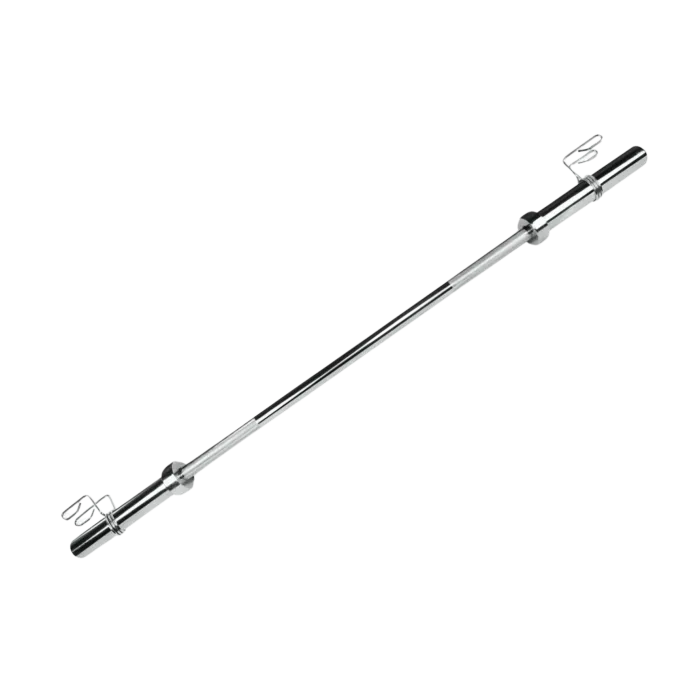 BARRA 1200mm OLÍMPICA  CROMADA RECATILHADA C/ BUCHA DE BRONZE