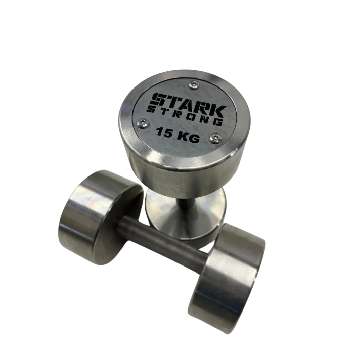 KIT DUMBBELL CROMADO 35KG ATÉ 50KG - STARK STRONG