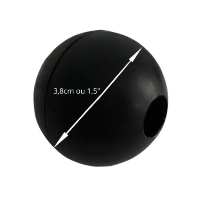 Bolinha para cabo de aço 1,5" furo 1/2''